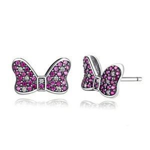 Minnie mouse bow earrings